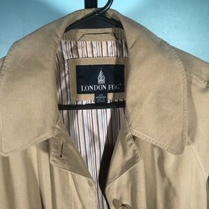 London Fog Khaki/Beige Womens Trench Coat 2X